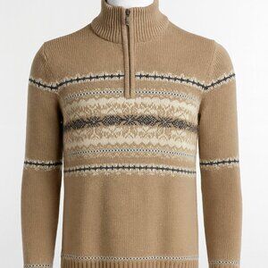 🧥 Croft & Barrow Fair Isle Turtleneck Sweater – Size Small